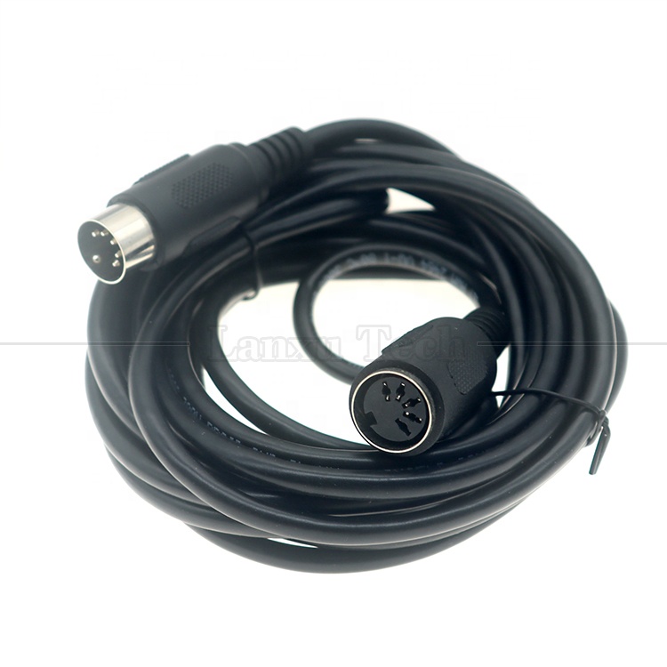 High Quality 1M 2M 3M 5M 10M Male to Female 5PIN DIN Connector MIDI Power Link Extension Cable for CCTV Camera TV