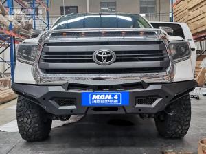 Wholesale Q235 Winch Toyota Tundra Front Bull Bar Black Powder Coating from china suppliers