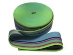 Colored Woven Striped Elastic Stretch Belt For Women