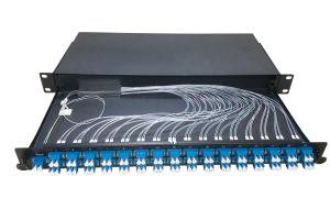 Wholesale PLC Fiber Optic Splitters ODF Patch Panel 1x64 2x64 Fiber Optic Distribution Unit from china suppliers
