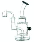 14mm Marble Accented Layer Cake Rig Borosilicate Glass 7inch