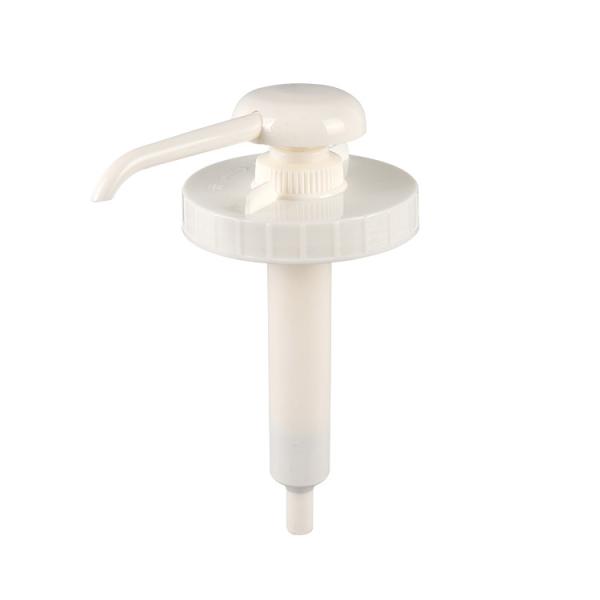 White Food Grade PP Plastic Coffee Syrup Pump Dispenser Honey And Juice Pump