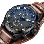 ROHS Alloy 3ATM Stainless Steel Quartz Watch For Man