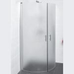 Contemporary Frosted Glass Shower Doors with Fine Polished Edge and Tempered