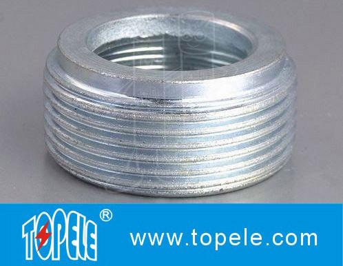 Electrical IMC Conduit Fittings Zinc Plated Steel Reducing Bushing , Threaded