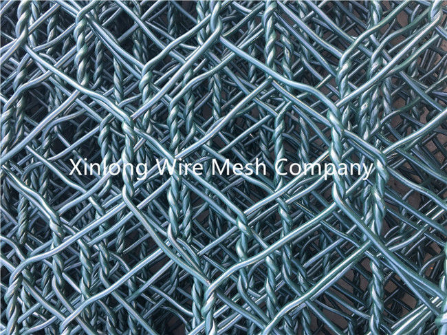 Anti Corrosion Pvc Coated Gabion Box , Galvanized Gabion Baskets River Protection