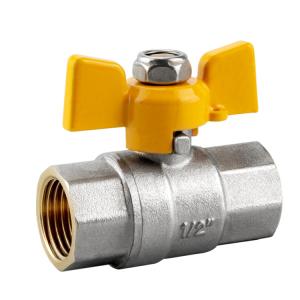 Wholesale TMOK Female BSP Nickel Plated PN25 Medium Pressure CE Hydraulic Full Port Brass Ball Valve For Gas from china suppliers