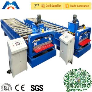 Wholesale Corrugated Iron Cold Roll Forming Machine 2-10m/Min PPGi GI from china suppliers
