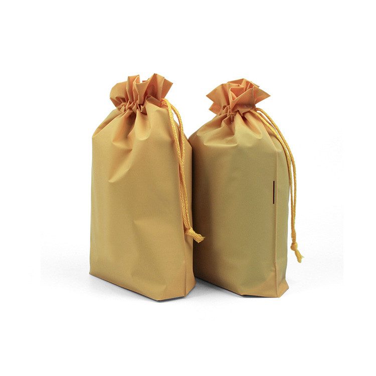 Degradable Drawstring Plastic Bag PE Beam Pocket Reusable For Clothes