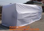 Waterproof PE Plastic Drawstring Dumpster Container Liners for waste disposal