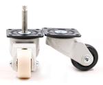 Flange Type 1322 Lbs Light Duty Caster Wheels 72mm 360 Degree Rotating