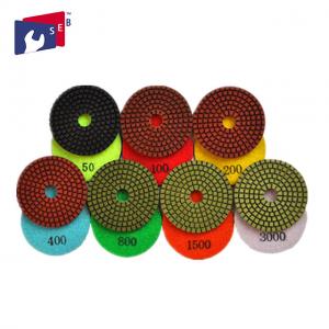 Wholesale 100mm Granite Diamond Polishing Pads 80 - 220 Mm For Buffing Marble Concrete from china suppliers