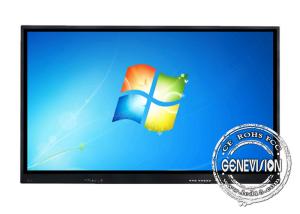 Wholesale 100 Inch Meeting Room Ultra HD 4K Anti Glare 450 Nits IR Interactive Touch Screen Whiteboard Display from china suppliers