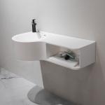 Scratch Resistant Wall Hung Basin Durable Small Wall Mounted Sink