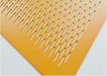 Epoxy Resin Coating Architectural Perforated Metal Panels Anodized Finished CNC