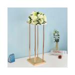 Metal Gold Wedding Flower Stand Vase for Centerpieces Home Centerpiece Column