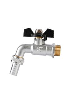 Wholesale CW617 Brass Ball Valve Hose Bibb , Polished Outside Tap Stop Valve from china suppliers