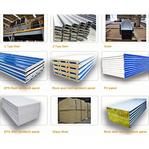 Corrosion Resistant Steel Panels Steel Structure Warehouse With Logistics Systems