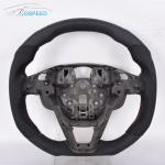 Full Leather Racing Ford Carbon Fiber Steering Wheel Plain Weave F150