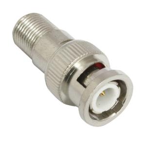 Wholesale Durability CCTV BNC Male To F Female Adapter , Coaxial Cable BNC Connector from china suppliers