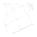 White Replacement Football Net Backyard Soccer Goal Netting Square Shape