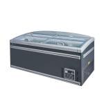 Big Capacity Supermarket Island Freezer With Coated Finish And R290 Refrigerant
