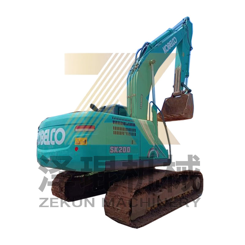 Used Kobelco SK200-10 20Ton Crawler Excavator with Hydraulic Cylinder