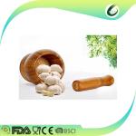 Large Wooden Mortar And Pestle , Reusable 100% Bamboo Wooden Garlic Press