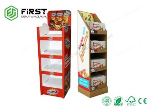 Wholesale Color Printing Cardboard Display Stands Custom Made Folding Corrugated Paper Floor Display Shelf from china suppliers