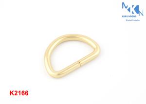 Wholesale Iron Hand Polished Purse Rings Hardware , Fashion Style Brass D Ring With Clip from china suppliers
