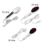 LCD White Hair Straighteners Brush-Hair Style Tools