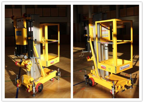 Easy Loading Vertical One Person Lift , 7.6 M Platform Height Hydraulic Aerial