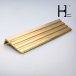 ISO9001 Anti Corrosion Copper Stair Nosing 1600mm Length Brass Step Edge