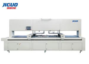 Wholesale JIGUO Corrugated Box Machines 400×400mm Double Head Automatic Blanking Machine from china suppliers