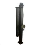 Q235 Steel Mobile Telescopic Mast Pole 20ft 23ft For Solar Powered Trailer