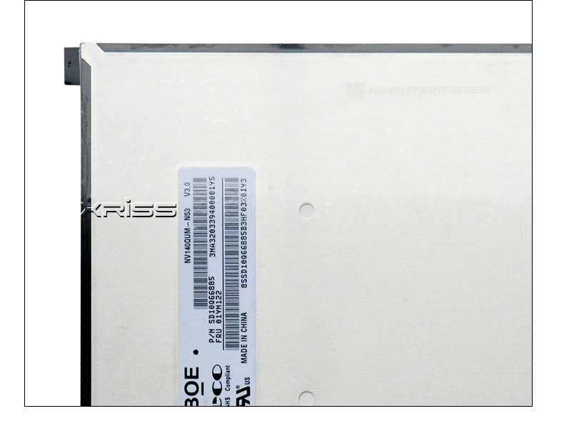 14.0" 4K LCD Screen NV140QUM-N53 Nontouch For Lenovo Thinkpad X1 Carbon