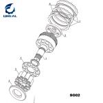 M5X130 M5X180 Hydraulic Swing Motor Spare Parts