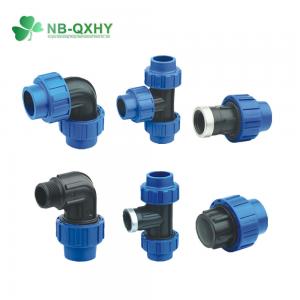 Wholesale Complete Size PP Compression Equal Tee Pipe Fittings Pn16 Wall Thickness for Benefit from china suppliers
