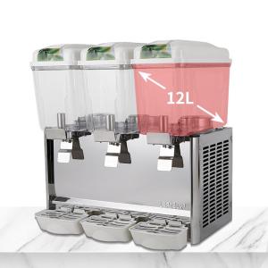 Wholesale 36L Fruit Juice Dispenser MachineL 3 Tanks Stainless Steel Big Volume Jet Spray Juice Machine from china suppliers