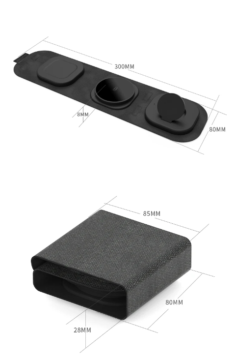 15W Multifunctional Magnetic Wireless Charger for iPhone 15 Promax Logo Customization