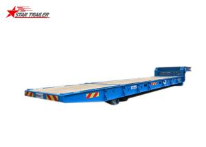Wholesale Container Delivery 40ft Gooseneck Roro Trailer For Loose Cargo On Roro Ship from china suppliers