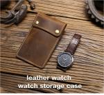 CROSS-BORDER RETRO CRAZY HORSE LEATHER WATCH BAG CONVENIENT CREATIVE LEATHER