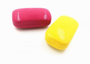 China PU Glasses Eye Contact Lens Case Portable Contact Lens Storage Case With Mirror on sale