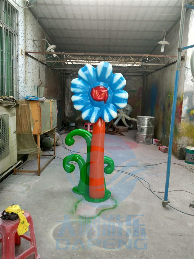 Water Splash Zone Wildflower Sprinkler, Glass Fiber Water Play Games For Fun