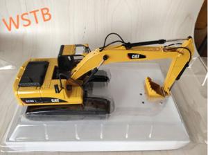 Wholesale Diecast Excavator Parts Model Metal Scale Black &amp; Yellow Model Excavator 1/50 Made from china suppliers