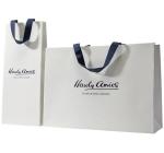 Custom Garment FSC Matte Printable Paper Bags White Black Color