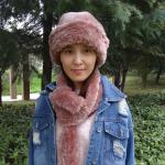6 Panel Sheepskin Beanie Hat Shearling Lamb Fur Soft Warm For Winter