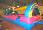 Inflatable the commercial rainbow water slide inflatable horizontal direction