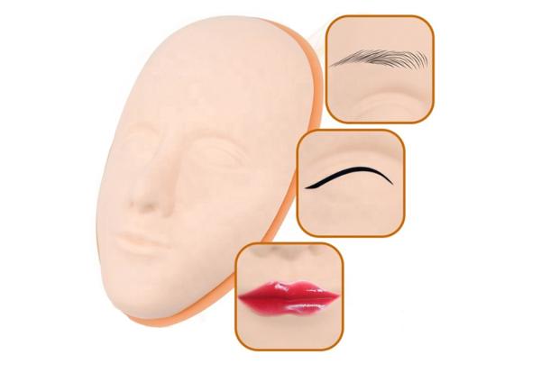 China Makeup Practice Sheets Supplier Soft Silicone Face Practice Skin