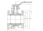 Anti Erosion Rustproof Ball Valve Cast Iron , Light Weight ANSI Ball Valve
